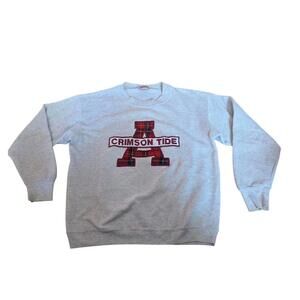 Vintage Alabama Crimson Tide Nutmeg Mills Crewneck Sweatshirt Mens M USA B27